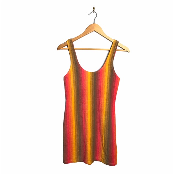 Ecote | Summer Striped Mini Dress Towel Material - Picture 8 of 10